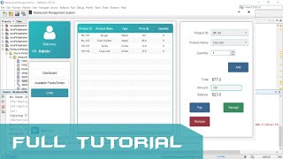 JavaFX Full Tutorial - Restaurant Management System with Source Code