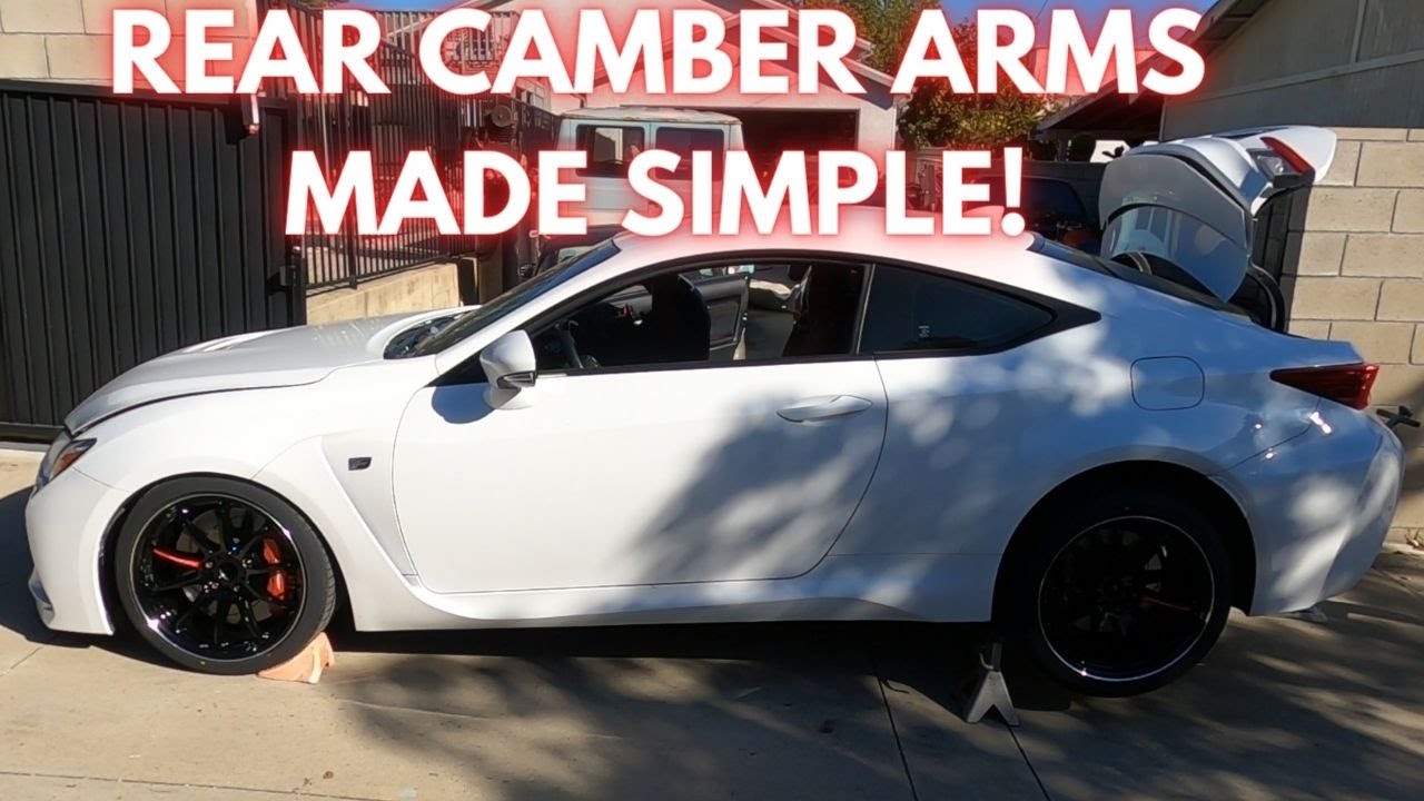 Установка заднего развального рычага LEXUS RC F!