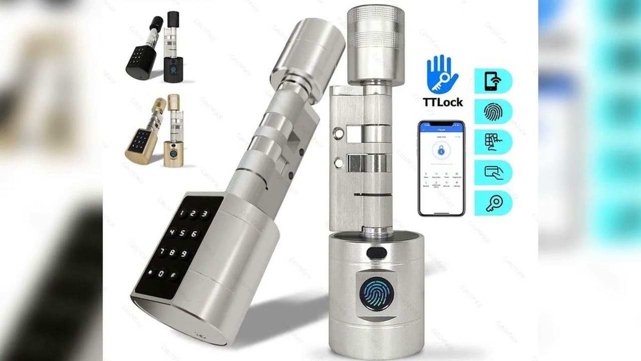 A must-have product! Catchfcae New Adjustable Replacement TTLock APP Fingerprint FRID Card Passwor