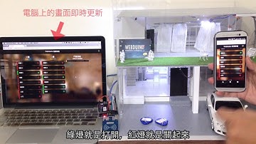 Webduino - 智慧房屋模型 ( 手機、電腦同步控制 )