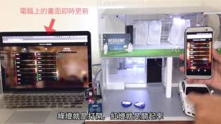 Webduino - 智慧房屋模型 ( 手機、電腦同步控制 ) Webduino - 智慧房屋模型 ( 手機、電腦同步控制 )