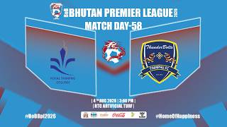 🔴 LIVE | RTC FC vs THIMPHU FC | BoB Bhutan Premier League 2026 | Official Broadcast