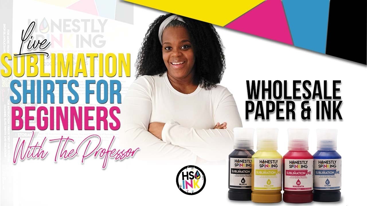 What you need for Sublimation FREE CLASS and Tshirt Demo| HS INK Wholesale Sublimation Ink and Paper