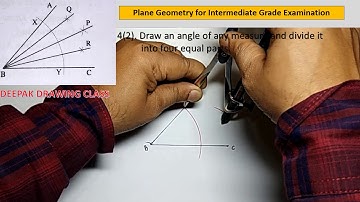 4.2 Divide a given angle into four equal parts - Intermediate Plane Geometry