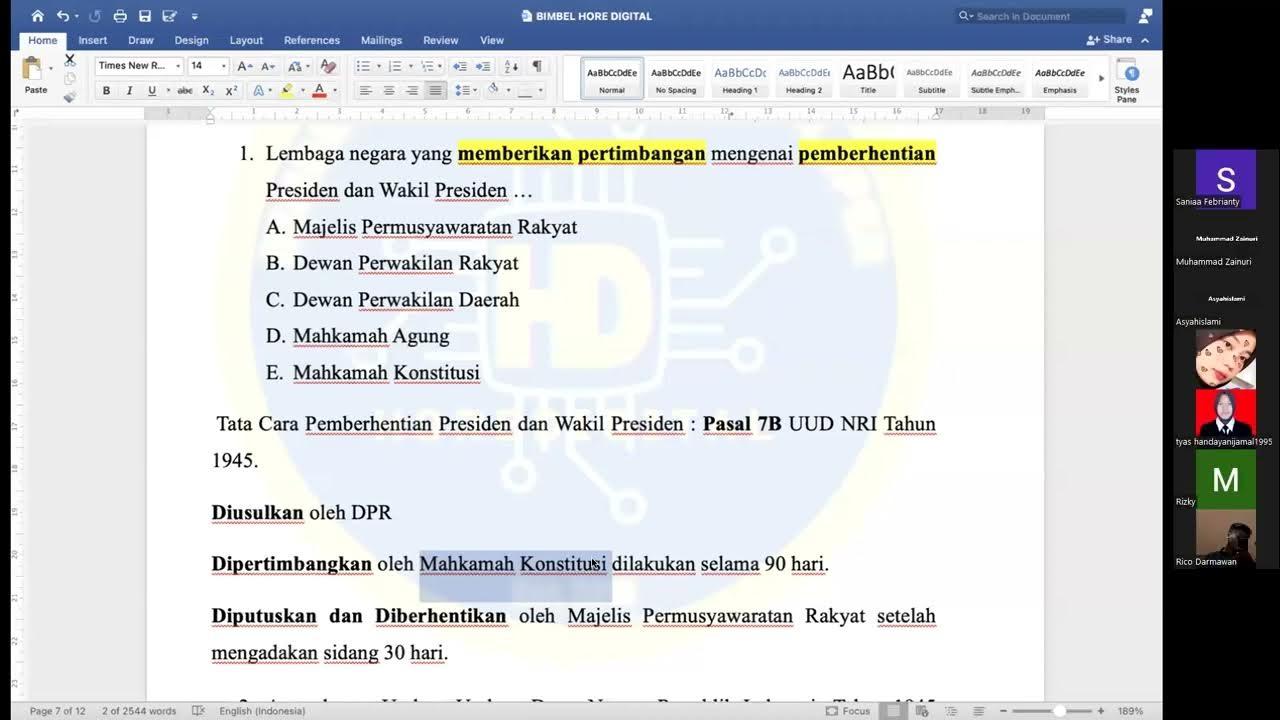 Materi TWK (Tips & Trik Menganalisis Soal & Memilih Jawaban Soal