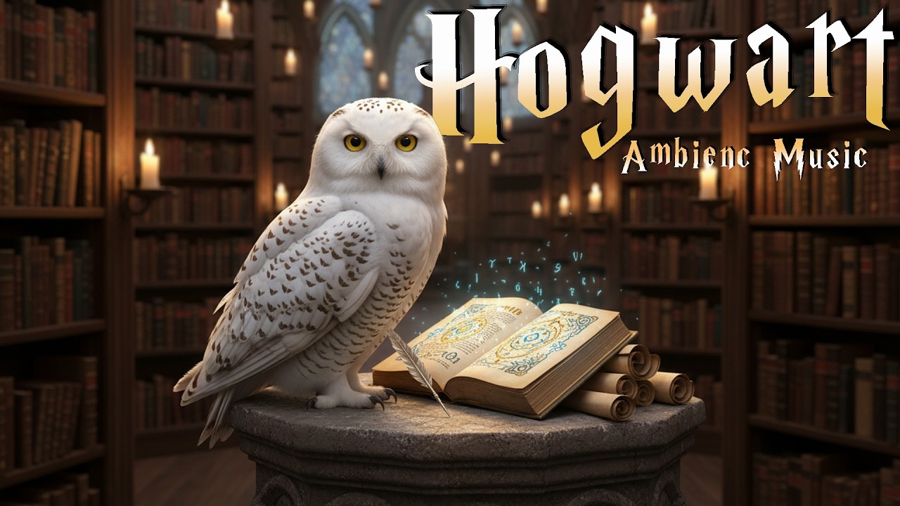 A Peaceful Christmas Eve at Hogwarts 🎄 Cozy Ambience & Enchanted Music