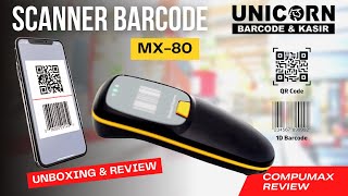 Barcode Scanner Wireless Mini Portable 2D - MX80 MX-80 MX 80