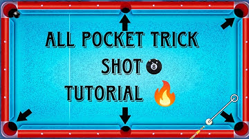 All pocket trick shot tutorial 8ball pool😍🔥