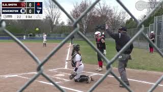 (4/10/2024) NHS V Softball vs.  E.O. Smith screenshot 4