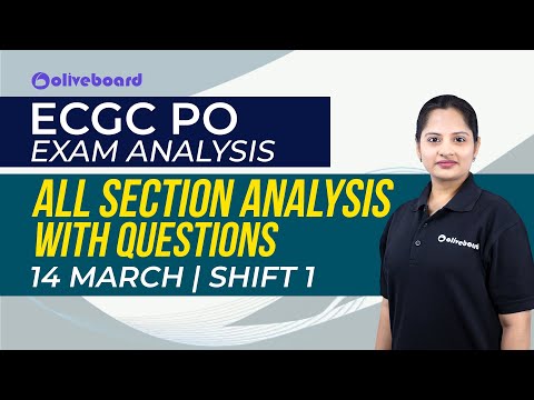 ECGC PO Exam Analysis - 14 March | Shift 1 | All Section Analysis With Questions