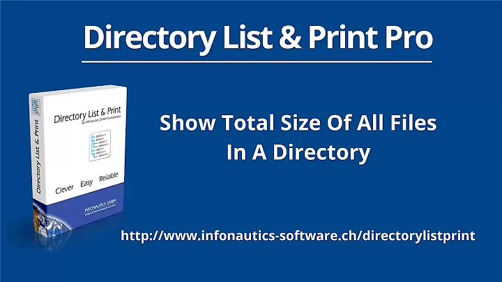 Show Total Size of All Folders and Subfolders in A Directory