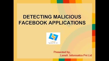 detecting malicious facebook applications