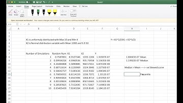 Lecture 20 - Monte Carlo Simulation in MS Excel