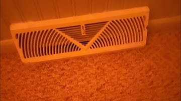 How to remove the cover on a baseboard diffuser.