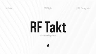 RF Takt – Condensed typeface