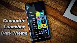 Computer Launcher with Pitch black Theme - Best Android Launcher 2020 - Turns Phone into  Desktop screenshot 5