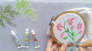 lotus fabric painting/fabric paint