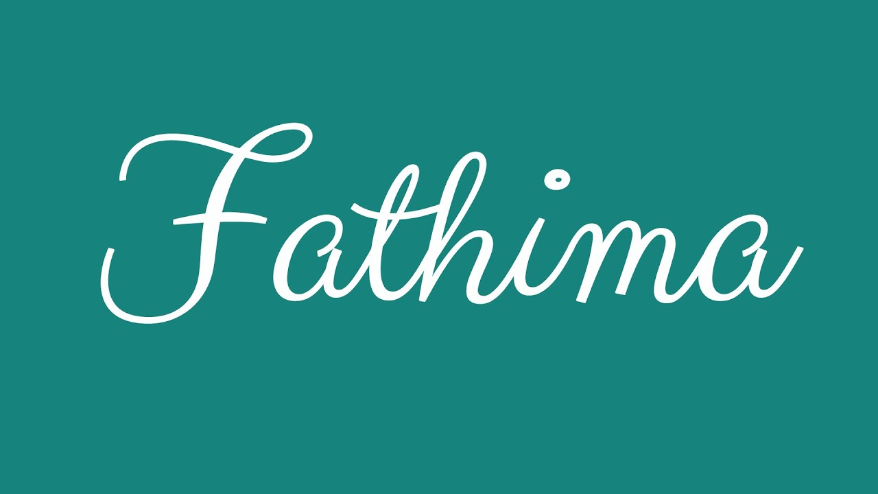 Learn How To Sign The Name Fathima Stylishly In Cursive Writing YouTube Learn How To Sign The Name Fathima Stylishly In Cursive Writing YouTube