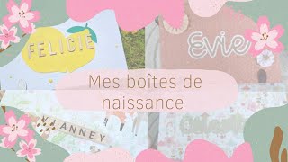 Présentation de mes boîtes de naissance 🍼🎁 - SCRAPBOOKING