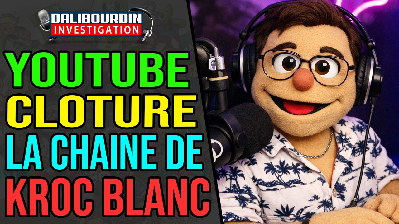 YOUTUBE CLOTURE LA CHAINE DE KROC BLANC - FDENEWS ET LES NEUZEURS