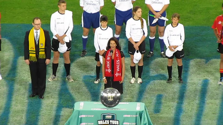 DEBORAH HUMBLE singing the Welsh National Anthem
