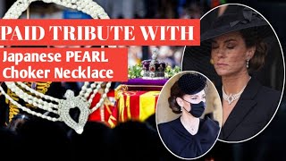 Kate Middleton Wear Queen Elizabeth's Pearl necklace to paid tribute at her funeral