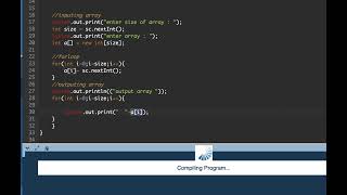 how to take input in array java (for loop used)