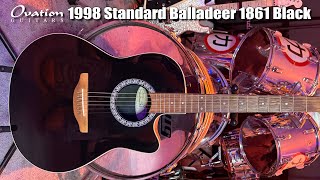 Ovation Standard Balladeer Model 1861 1998 Black: Ostronomy Guitar