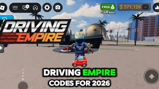 10 Driving Empire codes (not clickbait) all valid