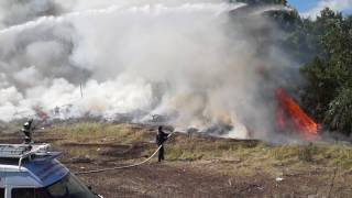 Сотрудники МЧС тушили тренировочный пожар в Татищевском районе
