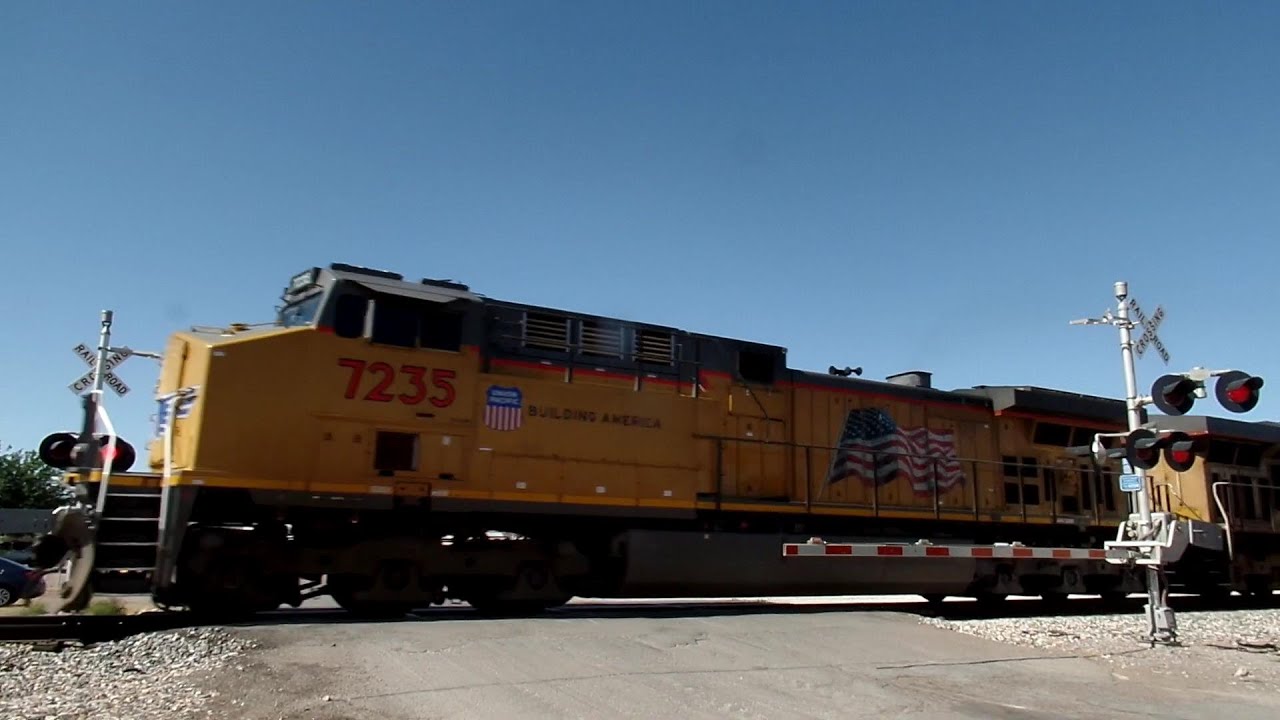 Intermodal Train Thru Hot Texas Desert
