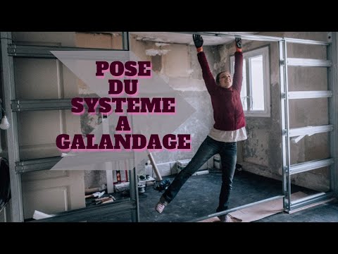 Installation du SYSTEME A GALANDAGE Eclisse - double porte coulissante dans une cloison