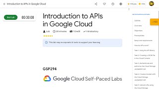 [2024] Introduction to APIs in Google Cloud GSP294