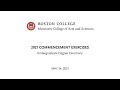 Morrissey College of Arts and Sciences Undergraduate Degree Ceremony