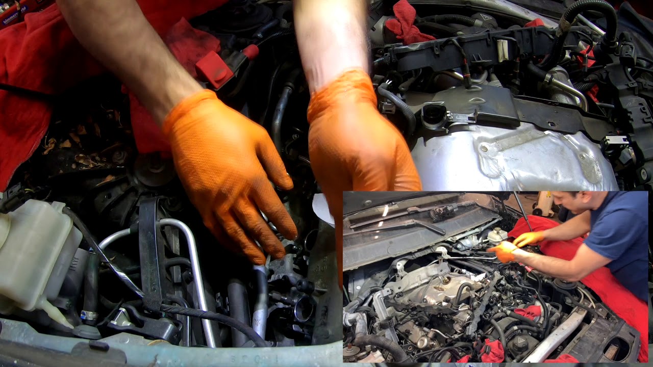 2013 BMW X5 4 4 l V8 N63 Bi turbo injectors replacement Part 4 YouTube