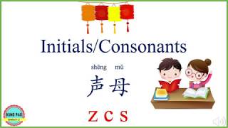 Chinese initials for beginners in English # Lesson 7: Pinyin finals# z c s