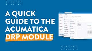 Acumatica DRP: Demand Planning, MRP & Replenishment