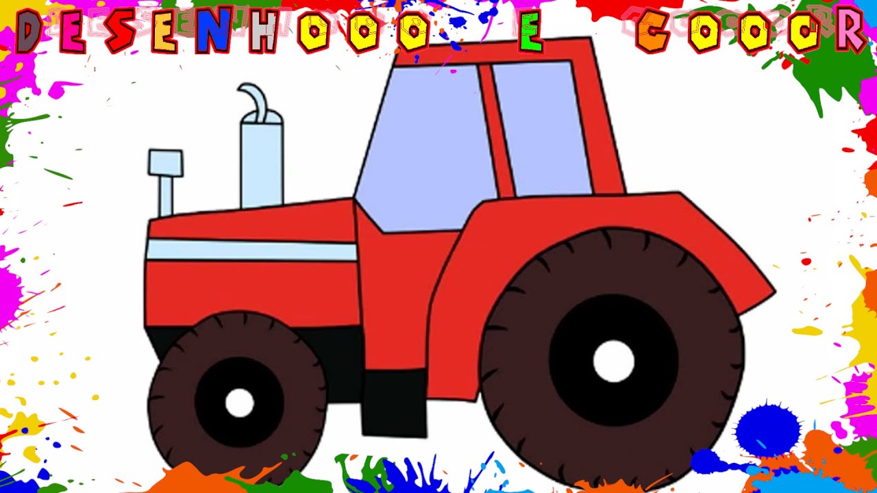 Desenho de Tractor em funcionamento pintado e colorido por Usuário não  registrado o dia 29 de Junho do 2010