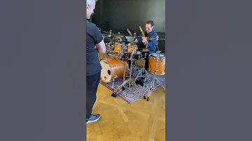 Thomas Lang Try Dave Weckl Drum Kit At Buddy Drum Camp 2025 Drums Drumcamp Drummer Daveweckl 