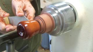 Woodturning A Wooden Apple With Carbide Lathe Tools