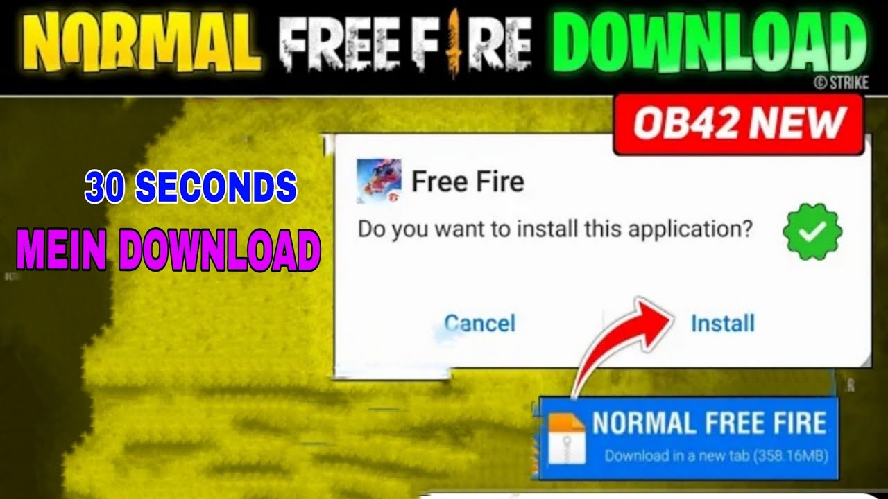 how to download free fire normal || free fire normal download kase kare ...