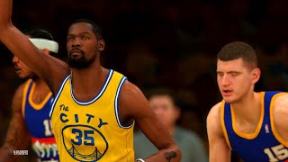 NBA 2K22 All-Time Tournament - Denver Nuggets vs. Golden State Warriors [1080p 60 FPS]