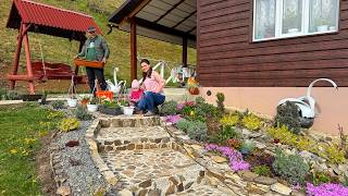 Building a Bridge by the River | Hard Work & Cozy Family Life in a Carpathian Village ❤️