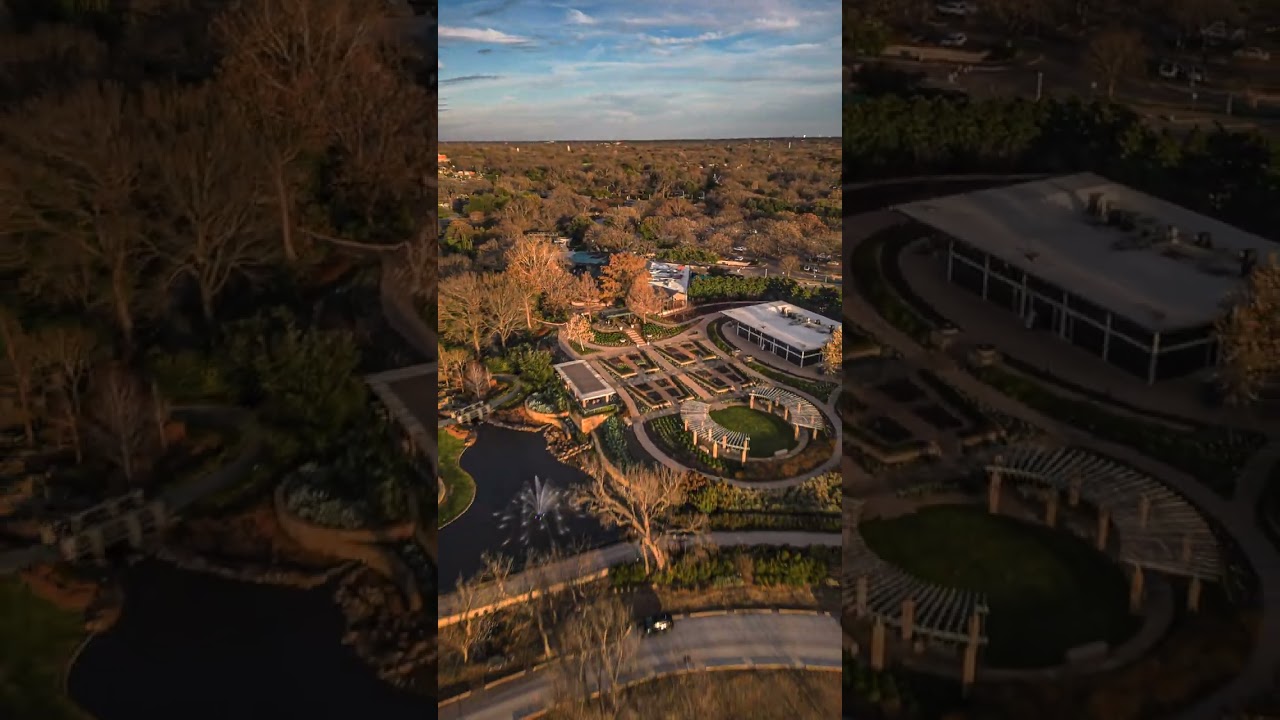 ☀️ Golden Hour at White Rock Lake / Dallas Arboretum! — 4K drone footage ☀️