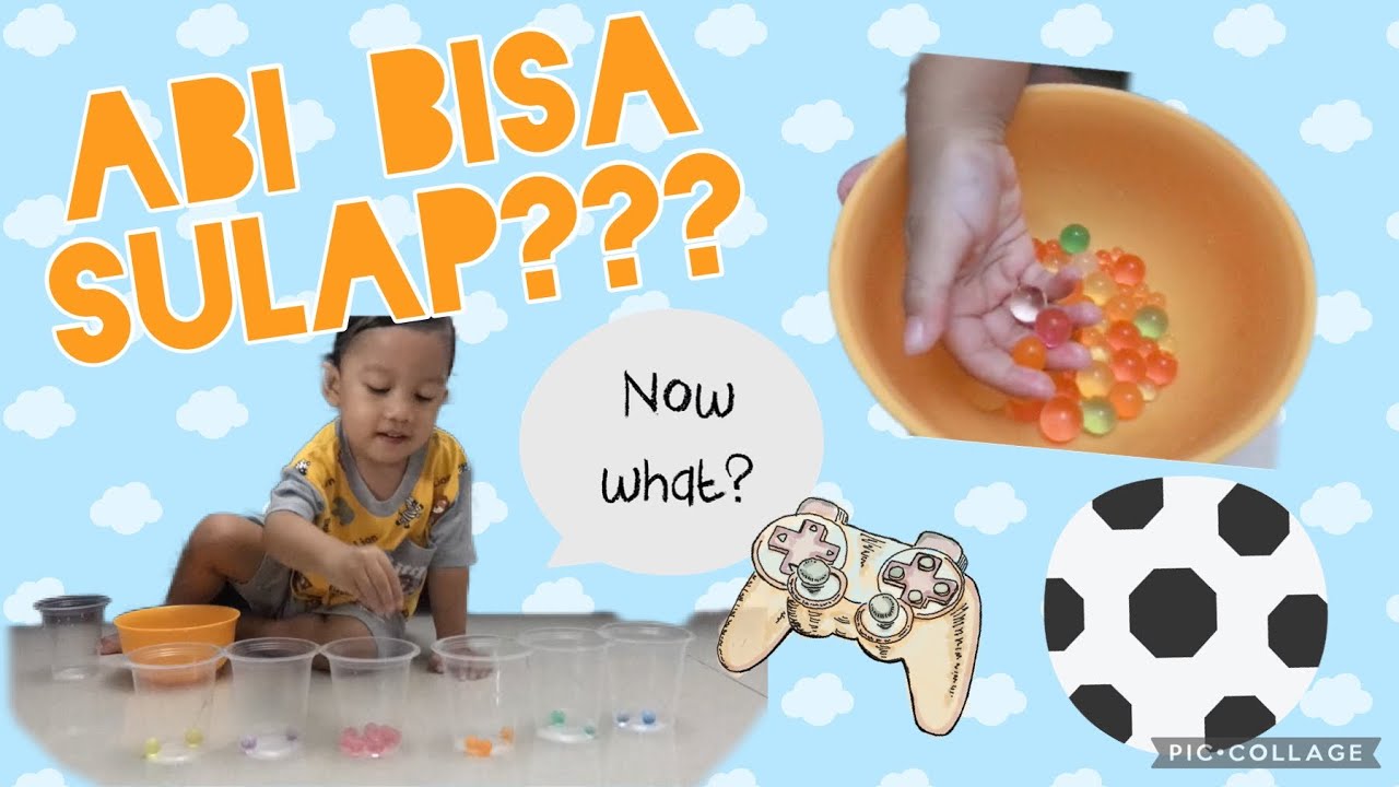 BAYI BISA SULAP??? Belajar warna pakai water beads YouTube