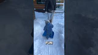This Father’s Snow Trick Made His Son Laugh Nonstop ❤️