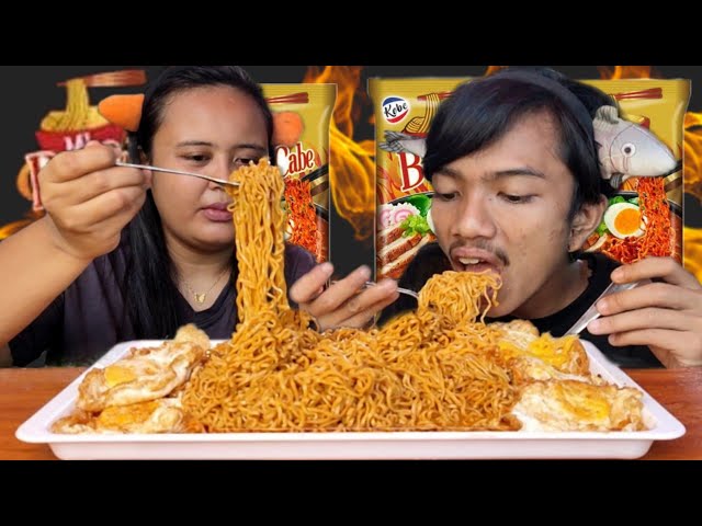 MUKBANG MIE BON CABE LV 30 || SEMUA TERLIHAT BODOH SAAT TAU MIE NYA DI KUAH😂❗ class=