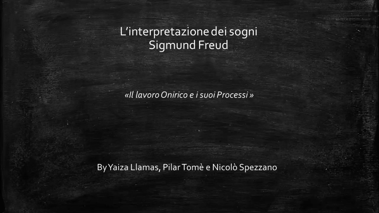 "L'interpretazione dei Sogni" Capitoli 6-7 - YouTube