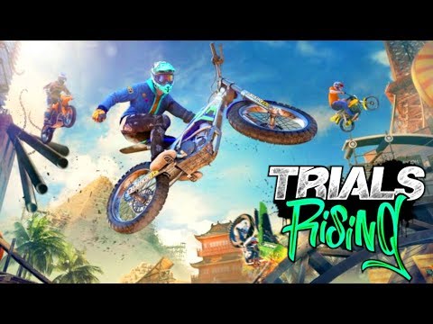 Trials Rising NEW Tandem Mode Gameplay With Speedy! E3 2018