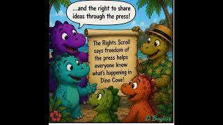 Freedom of the Press | The Brontos Explore the First Amendment #billofrights #freedomofthepress